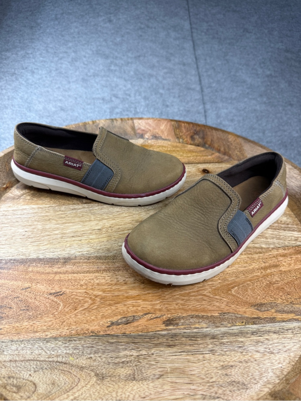 Ariat Leather Slip Ons 6.5 | Denim Days, Western Roots | Lollie Closet